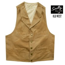 画像1: スカリー キャンバス ベスト（ブラウン）/Scully Canvas Vest (Brown) (1)