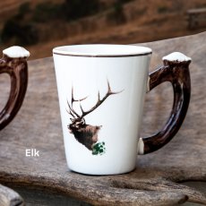 画像3: 鹿の角 エルク&パインコーン マグカップ（2個セット）/Elk&Pinecone Mug Cup(Set of Two) (3)