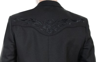 画像3: スカリー ブラック フローラル刺繍 ウエスタン ジャケット・ブレザー（ブラック）/Scully Floral Embroidery Blazer(Black)
