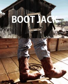 画像2: ブーツジャック 木製ナチュラルxブラック（ブーツ・靴を脱ぐ便利道具）/Boot Jack (2)