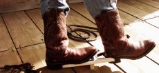 画像3: レザー ブーツジャック  スター・ブラウン（ブーツ・靴を脱ぐ便利道具）/Genuine Leather Topped Boot Jack Star Brown (3)