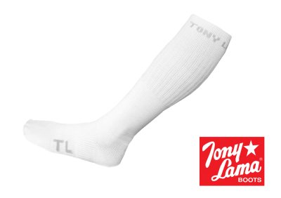 画像2: トニーラマ アメリカ製 ウエスタンブーツ用 ソックス（ホワイト）/Tony Lama Western Boot Socks(White)