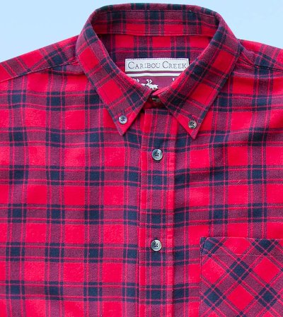 画像2: フランネルシャツ（レッドプラッド・長袖）M/Flannel Shirt(Red Plaid)