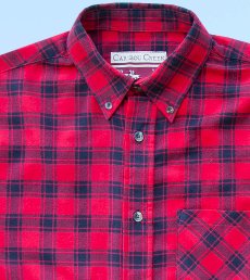 画像2: フランネルシャツ（レッドプラッド・長袖）M/Flannel Shirt(Red Plaid) (2)