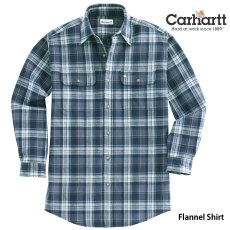 画像1: カーハート ヘビーウエイト フランネル シャツ  ネイビー  L（身幅64cm）XL（身幅67cm)/Carhartt Heavyweight Flannel Shirt(Navy) (1)
