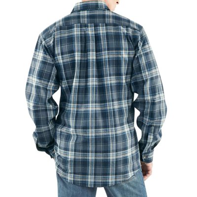 画像2: カーハート ヘビーウエイト フランネル シャツ  ネイビー  L（身幅64cm）XL（身幅67cm)/Carhartt Heavyweight Flannel Shirt(Navy)