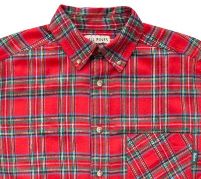 画像2: ウールリッチ フランネル シャツ レッド（長袖）/Woolrich Long Sleeve Flannel Shirt(Red)
