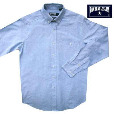 画像1: パンハンドルスリム オックスフォード シャツ（フレンチブルー）/Panhandle Slim Oxford Cloth Shirt