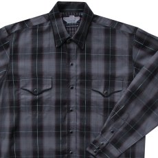 画像2: パンハンドルスリム ブルックス＆ダン コレクション ウエスタンシャツ・ブラック・グレー（長袖）L（身幅62cm）XL（身幅67cm）/Brooks&Dunn by Panhandle Slim Long Sleeve Western Shirt(Black) (2)
