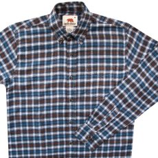 画像4: ダコタ グリズリー フランネル シャツ レッド・ネイビー・ホワイト（長袖）M/Dakota Grizzly Long Sleeve Flannel Shirt(Red/Navy/White) (4)