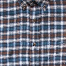 画像3: ダコタ グリズリー フランネル シャツ ブルー・ブラウン・ホワイト（長袖）M/Dakota Grizzly Long Sleeve Flannel Shirt(Blue/Brown/White) (3)