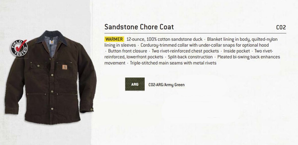 画像7: カーハート サンドストーン ブランケットラインド チョアー コート（C02 アーミーグリーン）/Carhartt Blanket Lined Sandstone Chore Coat(Army Green) (7)
