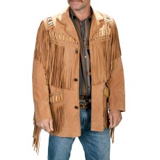 画像3: スカリー レザーフリンジ ウエスタン ジャケット（ブラウン）/Scully Western Leather Fringe Jacket (3)