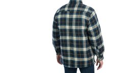画像5: キルトラインド フランネル シャツジャケット（ブルー・タン/長袖）M/Shirt Jacket(Blue/Tan) (5)