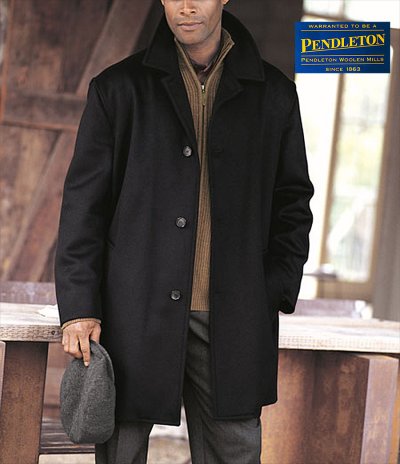 画像1: ペンドルトン バージンウール カシミア コート（ブラック）M/Pendleton Wool Cashmere Coat(Black)