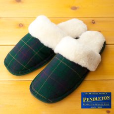 画像1: ペンドルトン ウール・レザー スリッパ（レジスタード タータン・レディース）/Pendleton Slipper(Registered Tartan/Women's) (1)