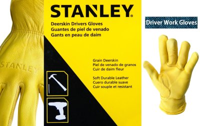 画像2: スタンレー ディアスキン グローブ パインイエロー（裏地なし）M/Stanley Genuine Deerskin Work Gloves(Pine Yellow)
