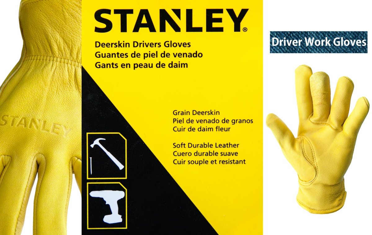 画像2: スタンレー ディアスキン グローブ パインイエロー(裏地なし)M/Stanley Genuine Deerskin Work Gloves(Pine Yellow) (2)