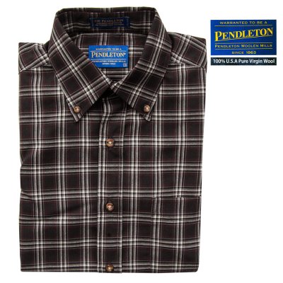 画像1: ペンドルトン サーペンドルトン ウールシャツ（ブラウン・ホワイト・バーガンディー）S/Pendleton Sir Pendleton Wool Shirt