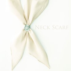 画像1: アメリカンカウボーイタイ ウエスタン ネックスカーフ（アイボリー）/Cowboy Tie/Western Neck Scarf(Ivory) (1)