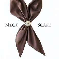 画像1: アメリカンカウボーイタイ ウエスタン ネックスカーフ（ブラウン）/Cowboy Tie/Western Neck Scarf(Brown) (1)