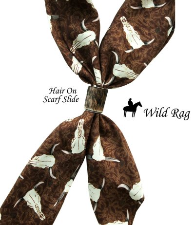 画像1: オースティン アクセント シルク ワイルドラグ（カウボーイ大判スカーフ）スカル/Austin Accent Inc.100% Silk Wild Rags(Skull)