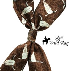画像1: オースティン アクセント シルク ワイルドラグ（カウボーイ大判スカーフ）スカル/Austin Accent Inc.100% Silk Wild Rags(Skull) (1)