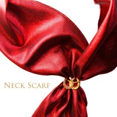 画像1: アメリカンカウボーイタイ ウエスタン ネックスカーフ（シャイニー レッド）/Cowboy Tie/Western Neck Scarf(Red) (1)