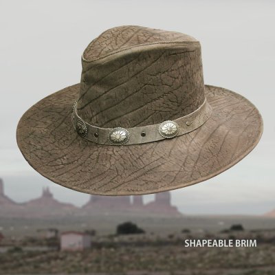 画像3: レザー製 アメリカン コンチョ ハット（マッシュルーム）/UPF50+ Leather American Concho Hat(Mushroom)
