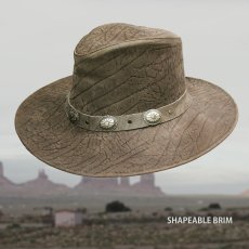 画像3: レザー製 アメリカン コンチョ ハット（マッシュルーム）/UPF50+ Leather American Concho Hat(Mushroom) (3)