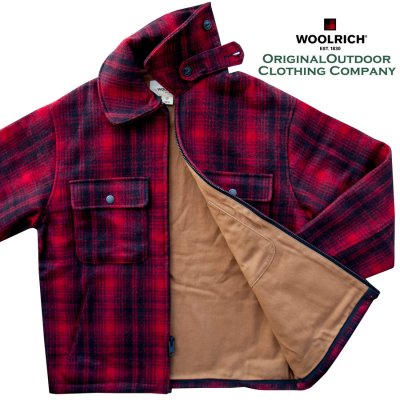 画像2: ウールリッチ ウール ジャケット（レッドxブラック）/Woolrich Wool Jacket(Red/Black)