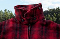 画像4: ウールリッチ ウール ジャケット（レッドxブラック）/Woolrich Wool Jacket(Red/Black) (4)
