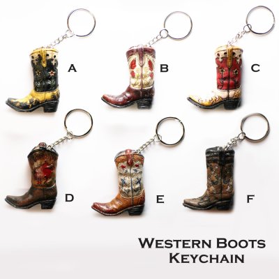 画像1: ウエスタンブーツ キーホルダー/Western Boots Keychain