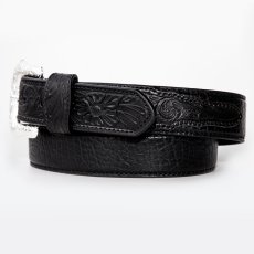 画像1: ノコナ ブラック ベーシックスタイル ウエスタン ベルト /Nocona Western Leather Belt(Black) (1)