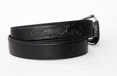 画像4: ノコナ ブラック ベーシックスタイル ウエスタン ベルト /Nocona Western Leather Belt(Black) (4)