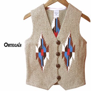 オルテガ ベスト 38・アメリカ チマヨ 100%ウール手織り/CHIMAYO 