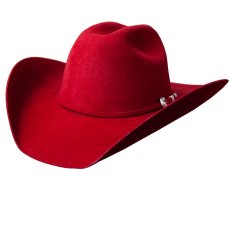 画像1: ブルハイド プレミアムウールフェルトハット（レッド）/Bullhide Rodeo Round-Up Wool Felt Hat(Red) (1)