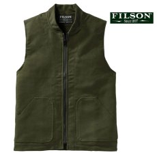 画像1: フィルソン モールスキン ベスト ライナー（ダーク オリーブ）XS/Filson Moleskin Vest Liner(Dark Olive) (1)