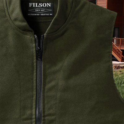 画像2: フィルソン モールスキン ベスト ライナー（ダーク オリーブ）XS/Filson Moleskin Vest Liner(Dark Olive)
