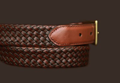 画像3: アメリカ 輸入 メンズ レザー ベルト（ダークブラウン）34/Genuine Leather Belt (Dark Brown)