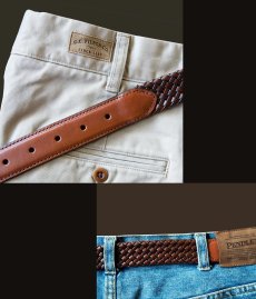 画像3: アメリカ 輸入 メンズ レザー ベルト（ダークブラウン）34/Genuine Leather Belt (Dark Brown) (3)