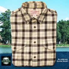 画像2: フィルソン ライトウエイト アラスカン ガイド シャツ/Filson Lightweight Alaskan Guide Shirt(Cream/Deep Brown) (2)