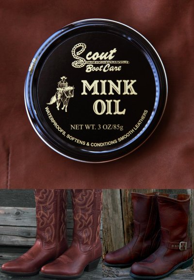 画像1: ミンクオイル 革用クリーム/Mink Oil