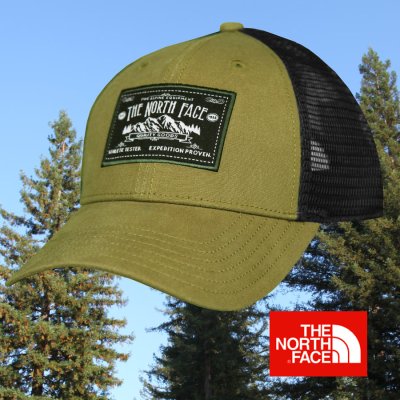 画像1: ザ・ノース・フェイス アウトドア メッシュ キャップ（グリーン・ブラック）/The North Face Tracker Hat