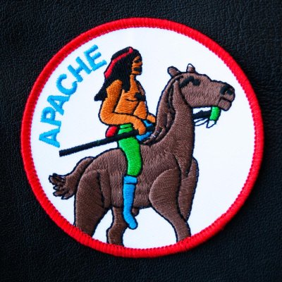 画像1: ワッペン インディアン アパッチ族/Patch APACHE