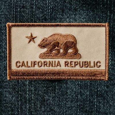 画像1: ワッペン カリフォルニア リパブリック（ブラウン）/Patch California Republic　  