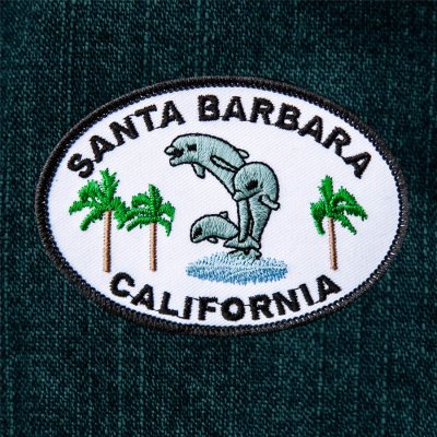 画像1: 刺繍 ワッペン カリフォルニア サンタバーバラ ドルフィン//Patch Dolphin