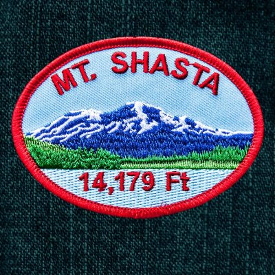 画像1: ワッペン 刺繍 カリフォルニア マウントシェスタ/Patch MT.SHASTA