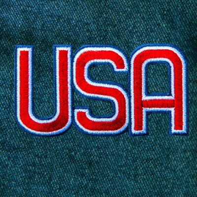 画像1: ワッペン アメリカ U.S.A レター/Patch