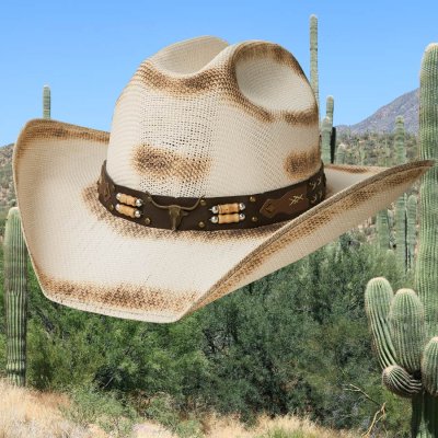 画像2: ブルハイド ロングホーン ウエスタン ストローハット（ナチュラル）/Bullhide Rockin' Bull Western Straw Hat(Natural)